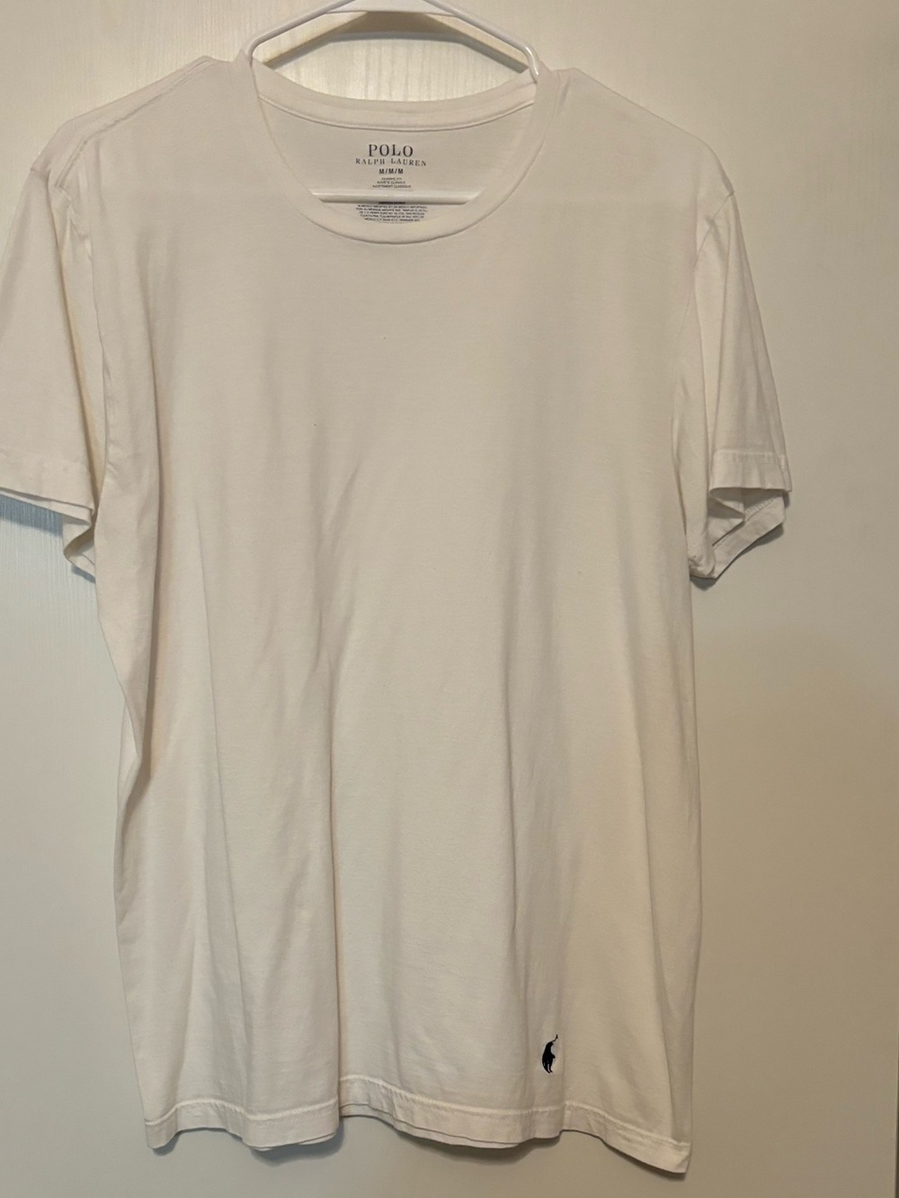 Polo by Ralph Lauren White Short Sleeve Crew Tee with Logo